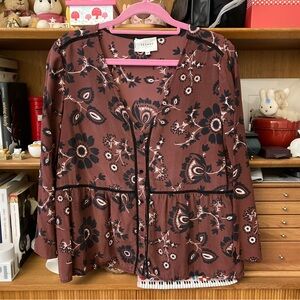 Sezane 100% silk blouse